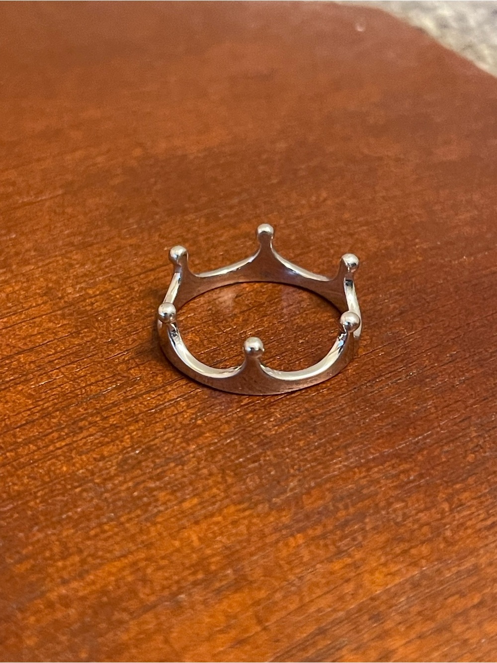 Crown Ring — 14K White Gold